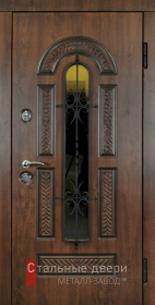 Входные двери МДФ в Твери «Двери МДФ со стеклом»
